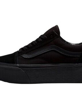 Vans - Unisex Old Skool Stackform Shoes, size 7 US womens, color black.